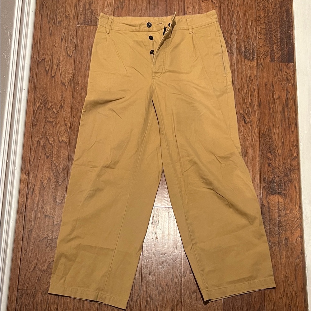 Men's Raey wide leg Tan Pants